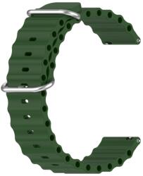  OCEAN Univerzális szilikon szíj 22mm sötétzöld