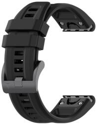 EGYSZERŰ szilikon szíj Garmin Enduro 2 / Tactix 7 fekete