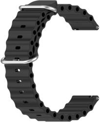  OCEAN Univerzális szilikon szíj 22mm fekete