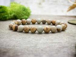 R. M. ékszer Megértés jáspis ásvány karkötő (13338-RM-18)