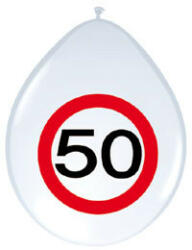 Folat Szám, Számos lufi 11" 28cm 8db 50-es számmal, sebességkorlátozó (LUFI386245)
