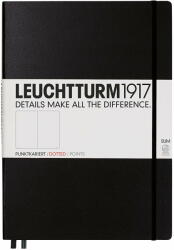 Leuchtturm Caiet A5 Punctat Cop. Rigida Negru Leuchtturm