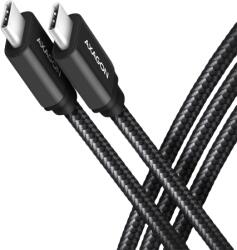 AXAGON Cablu de date Axagon BUCM2-CM15AB, USB-C male - USB-C male, 1.5m, Black (BUCM2-CM15AB) - flax