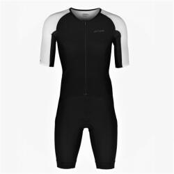 Orca - costum triathlon pentru barbati maneca scurta Athlex Aero suit SS trisuit - negru alb (MP11TT00)