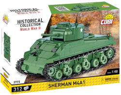 COBI Set de construit Cobi Sherman M4A1, colectia Tancuri, 2715, 312 piese