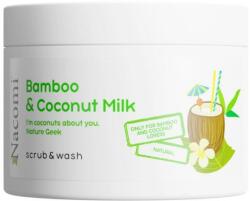 Nacomi Scrub spumant pentru corp cu aromă de bambus și lapte de cocos - Nacomi Bamboo And Coconut Milk Scrub & Wash 180 ml