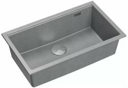 Quadron Chiuveta compozit incastrata Quadron Logan 110 gri - inox 76x44 cm (HQD7644U5_BS_I) Chiuveta