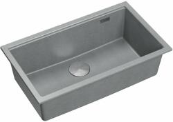 Quadron Chiuveta compozit sub blat Quadron Logan 110 gri - inox 76x44 cm (HQD7644U5_BS_U) Chiuveta