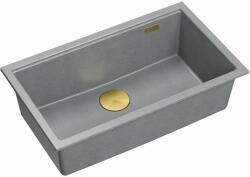 Quadron Chiuveta compozit sub blat Quadron Logan 110 gri - auriu 76x44 cm (HQD7644U5_PVDG1_U) Chiuveta