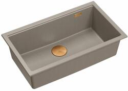 Quadron Chiuveta compozit sub blat Quadron Logan 110 bej - cupru 76x44 cm (HQD7644U4_PVDC1_U) Chiuveta