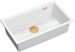 Quadron Chiuveta compozit sub blat Quadron Logan 110 alb - cupru 76x44 cm (HQD7644U1_PVDC1_U) Chiuveta
