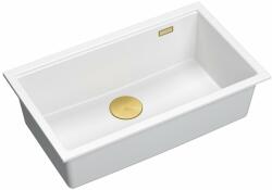 Quadron Chiuveta compozit sub blat Quadron Logan 110 alb - auriu 76x44 cm (HQD7644U1_PVDG1_U) Chiuveta