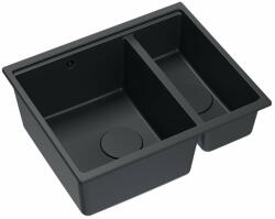 Quadron Chiuveta compozit incastrata Quadron Logan 150 negru 56x46 cm (HCQL5646U7-BLM_I) Chiuveta
