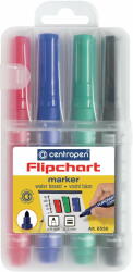 Centropen Marker Flipchart 4/set 2.5mm 8550 Centropen