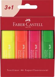 Faber-Castell Textmarker Set 4 Carton Superfluorescent 1546 Faber-castell