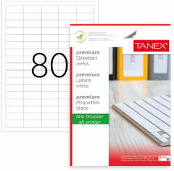 Tanex Etichete 80/a4 37*14.25mm Colturi Drepte 100/top Tanex