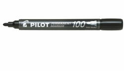 Pilot Marker Permanent Negru Varf Rotund 3mm 100 Pilot