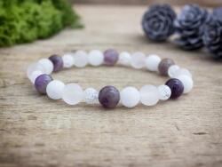 R. M. ékszer Vagyok aki Vagyok vegyes ásvány karkötő (18641RM17)