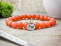 R. M. ékszer Szeretlek Anya karneol ásvány karkötő (12589-RM-19)