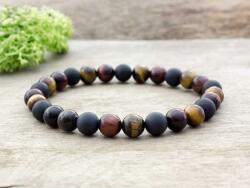 R. M. ékszer Szerencsét hozó vegyes ásvány karkötő (6517-RM-16)