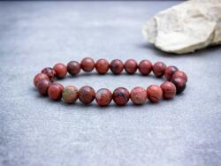 R. M. ékszer Vörös jáspis ásvány karkötő (1397-RM-21)
