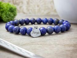R. M. ékszer Szeretlek Anya lápisz lazuli ásvány karkötő (12586-RM-16)