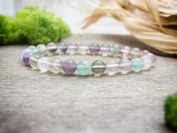 R. M. ékszer Szivárvány fluorit ásvány karkötő (8287-RM-19)