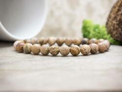 R. M. ékszer Tájképjáspis ásvány karkötő (4094-RM-21)