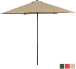 UNIPRODO Umbrelă mare de exterior - maro - hexagonală - Ø 270 cm UNI_UMBRELLA_MR270TA_N (UNI_UMBRELLA_MR270TA_N)