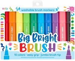 Ooly Carioci lavabile cu pensula, Big Bright Brush, set 10 culori (130-090)