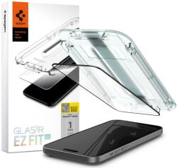 Spigen Folie pentru iPhone 15 Plus - Spigen Glas. TR EZ FIT - Black (KF2314929) - vexio