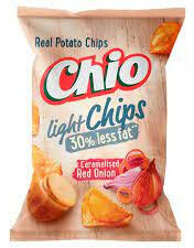 Chio Light Chips karamellizált vöröshagyma ízű burgonyachips 55g