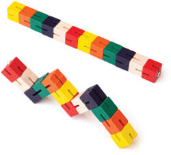 Bigjigs Toys Puzzle din lemn, șarpe colorat 1 buc (DDBJ949)