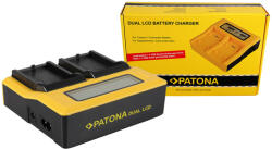 PATONA LC-E5 akkumulátor töltő (DUAL) (LCD) (for Canon LP-E5) (7512) (7512)