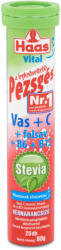Haas Stevia Vas + C-vitamin pezsgőtabletta - 20db