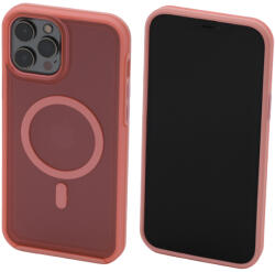 FixPremium - Tok Clear a MagSafe-el - iPhone 12 Pro Max, peach pink
