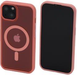 FixPremium - Tok Clear a MagSafe-el - iPhone 13, peach pink