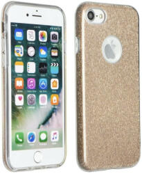 Apple iPhone 15 Pro Max, Szilikon tok, csillogó, Forcell Shining, arany - ionstore