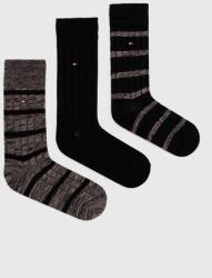 Tommy Hilfiger zokni 3 db fekete, férfi - fekete 39/42 - answear - 11 990 Ft