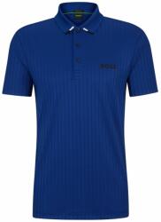 BOSS Tricouri polo bărbați "BOSS Drop-needle Polo Shirt With Contrast Logos - Albastru