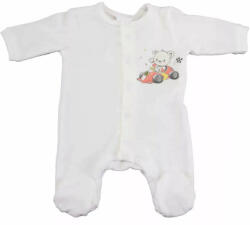  Pamut hosszú ujjú elöl patentos rugdalózó versenyautós mintával (62)