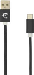 White Shark ADDER-2 USB-A - TYPE-C (M-M) kábel, 2m, fekete