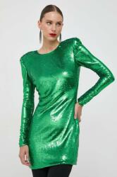 Bardot ruha zöld, mini, testhezálló - zöld M