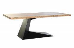 FLASH modern akác étkezőasztal - 200cm - fekete/fehér (MB-201487)