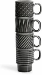 sagaform eszpresszó csésze készlet Coffee & More 4 db - szürke Univerzális méret