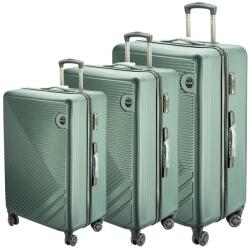 Dollcini Dollcini, Világjáró Bőrönd 28"24"20" ABS anyagú - Zöld - 3db-os Bőrönd szett (357910-223D)