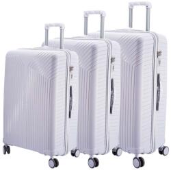 Dollcini PP Gurulós Bőrönd Utazáshoz - Több Méret és Szín - Szürke - 3 DB set (357910-203D)