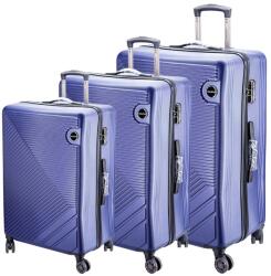 Dollcini Dollcini, Világjáró Bőrönd 28"24"20" ABS anyagú - Kék - 3db-os Bőrönd szett (357910-222D)