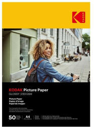Kodak Fotópapír KODAK Picture High Gloss A/4 230g 50 ív/csomag (KO-9891267)