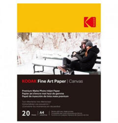 Kodak Fotópapír KODAK Fine Art Canvas A/4 230g 20 ív/csomag (KO-9891090) - papir-bolt